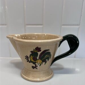 Vintage Poppytrail Rooster Creamer Pitcher by Metlox Provincial